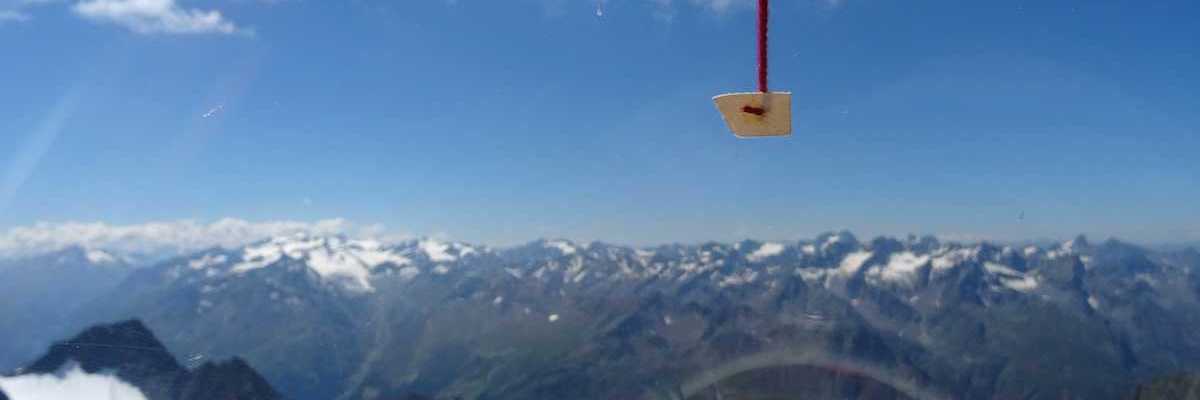 Flugwegposition um 11:58:04: Aufgenommen in der Nähe von Gemeinde Längenfeld, Österreich in 3218 Meter